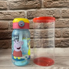 Пляшка дитяча з соломинкою 510 мл «Peppa pig core 2022» 
