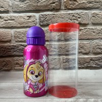 Пляшка дитяча металева 400 мл «Paw patrol girl sketch essense» 