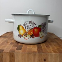 Каструля 3,0 л циліндрична «Медовий спас - білий»