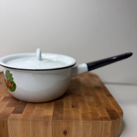 Ківш з кришкою 1,5 л «Овочі - білий»