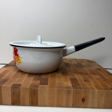 Ківш з кришкою 1,5 л «Тюльпан - білий»