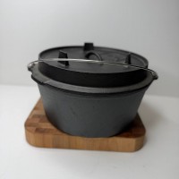 Казан чавунний 8,5 л, з литою кришкою