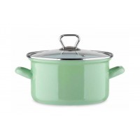 Каструля 4,6 л емальована зелена