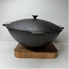 Казан татарський 12 л з кришкою та дужкою