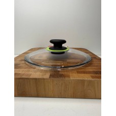 Кришка 22 см скляна низька 