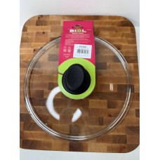 Кришка 26 см скляна низька