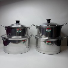 Набір каструль алюмінієвих 6,7/8,5/10,0/12,7 л