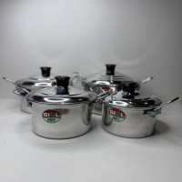 Набір каструль алюмінієвих 2/3/4/5,3 л 