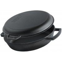 Cковорода чавунна 36х8 см «Monolith» з чавунною кришкою