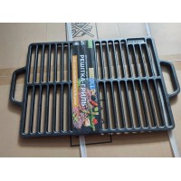 Решітка чавунна гриль двостороння 35,5×25,5 см
