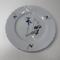 Тарілка 25 см «Гуси»