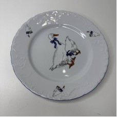 Тарілка 25 см «Гуси»