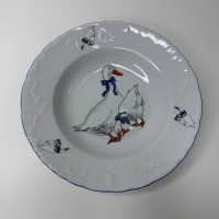 Тарілка 22,5 см глибока «Гуси»