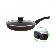 Сковорода 20 см зі скляною кришкою NON STICK шоколад