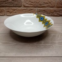 Салатник 7“ «Вишиванка жовто-блакитний ромб