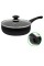 Сковорода 26 см зі скляною кришкою NON STICK чорна FPN-261D Zauberg
