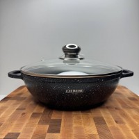 Каструля мілка 2,5 л Мармур