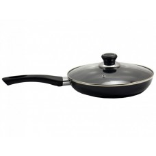 Сковорода 26 см зі скляною кришкою NON STICK чорна