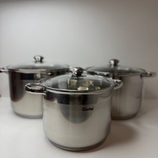 Набір каструль GRAND 8 л/10 л/12 л