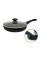 Сковорода 24 см зі скляною кришкою NON STICK чорна FPN-241D Zauberg
