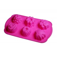 Форма для кексів 30 см на 6 виробів Квіти