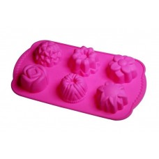 Форма для кексів 30 см на 6 виробів Квіти