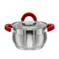 Каструля 4,0 л з нержавіючої сталі (скляна кришка)
