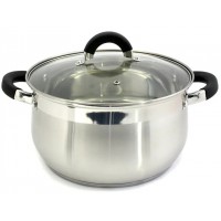 Каструля 4,0 л з нержавіючої сталі (скляна кришка)