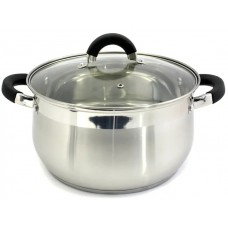 Каструля 4,0 л з нержавіючої сталі (скляна кришка)