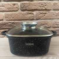 Каструля 2,7 л квадратна Мармур Zauberg