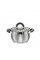 Каструля 2,0 л з нержавіючої сталі (скляна кришка) ZB-2G Gray Zauberg