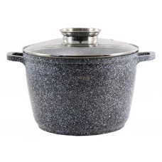 Каструля 6,0 л кругла Мармур 