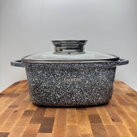 Каструля 2,7 л квадратна Мармур