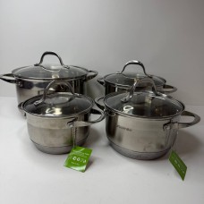 Набір каструль 8 предметів (1,8л/2,3л/3,3л/5,8л)