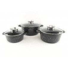 Набір каструль 6 предметів круглих 2,3 л/ 3,2 л/ 4,5 л