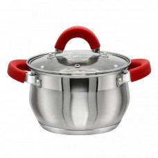 Каструля 5,0 л з нержавіючої сталі (скляна кришка)