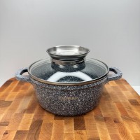 Каструля 1,2 л кругла Мармур
