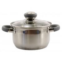 Каструля 3,6 л з нержавіючої сталі (скляна кришка) сфера