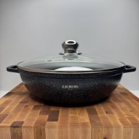 Каструля мілка 4,1 л Мармур