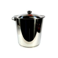 Відро 15 л нержавіюча сталь з кришкою