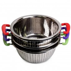 Друшляк 26 см з кольоровими ручками