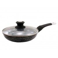 Сковорода 18 см алюмінієва з кришкою