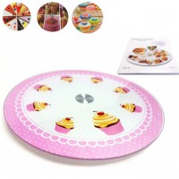 Тортівниця скляна 30 см обертова