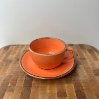 Чашка 207 мл з блюдцем Orange