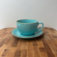 Набір чашка 320 мл з блюдцем Turquoise