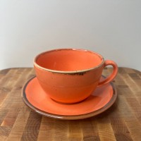 Чашка 320 мл з блюдцем Orange