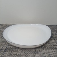 Тарілка 10" чорний кант