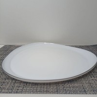Тарілка 12" чорний кант 