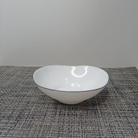 Салатник 6" чорний кант