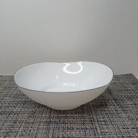 Салатник 8" чорний кант